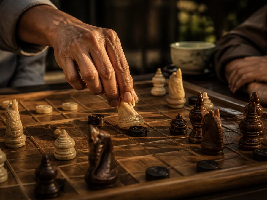 AI play with difficulty settings, hints, undo, and replay